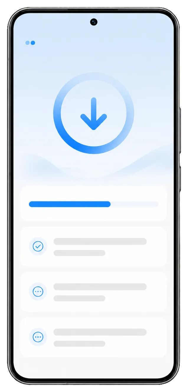 Meizu chạy FlymeVN: màn hình tải bản dựng với thanh tiến trình và danh sách các bước.
